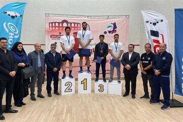 قهرمانی اعتمادپور و اقتداری در رقابت‌های اسکواش جایزه بزرگ