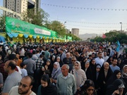 حضور پرشور زائران و مجاوران رضوی در جشن امام رضایی‌ها
