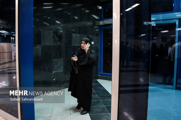 بدرقه زائران حج تمتع از فرودگاه بین‌المللی مشهد