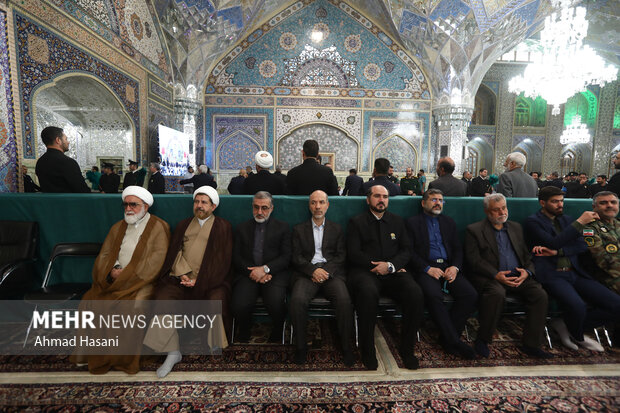 اولین سالگرد شهادت شهید رئیسی و شهدای خدمت در حرم مطهر رضوی