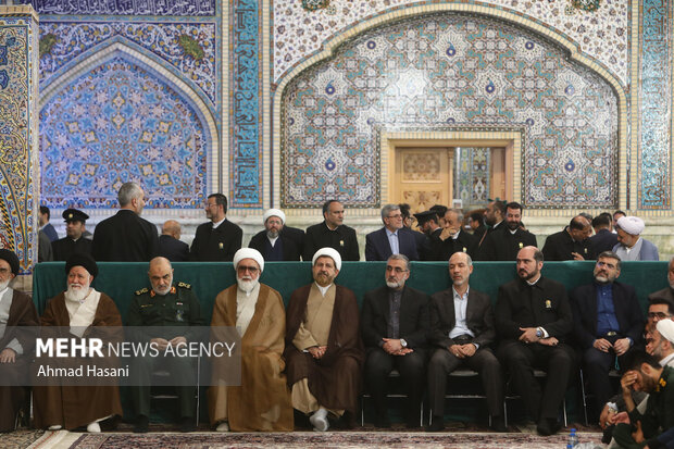 اولین سالگرد شهادت شهید رئیسی و شهدای خدمت در حرم مطهر رضوی