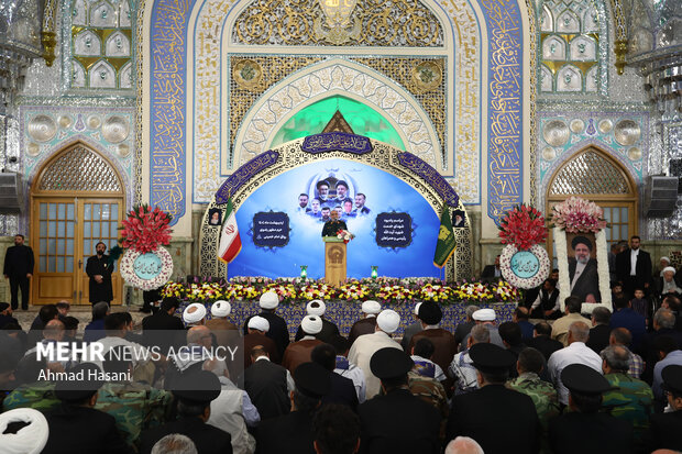 اولین سالگرد شهادت شهید رئیسی و شهدای خدمت در حرم مطهر رضوی