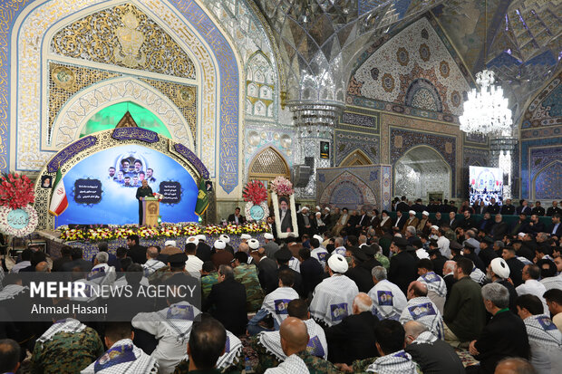 اولین سالگرد شهادت شهید رئیسی و شهدای خدمت در حرم مطهر رضوی
