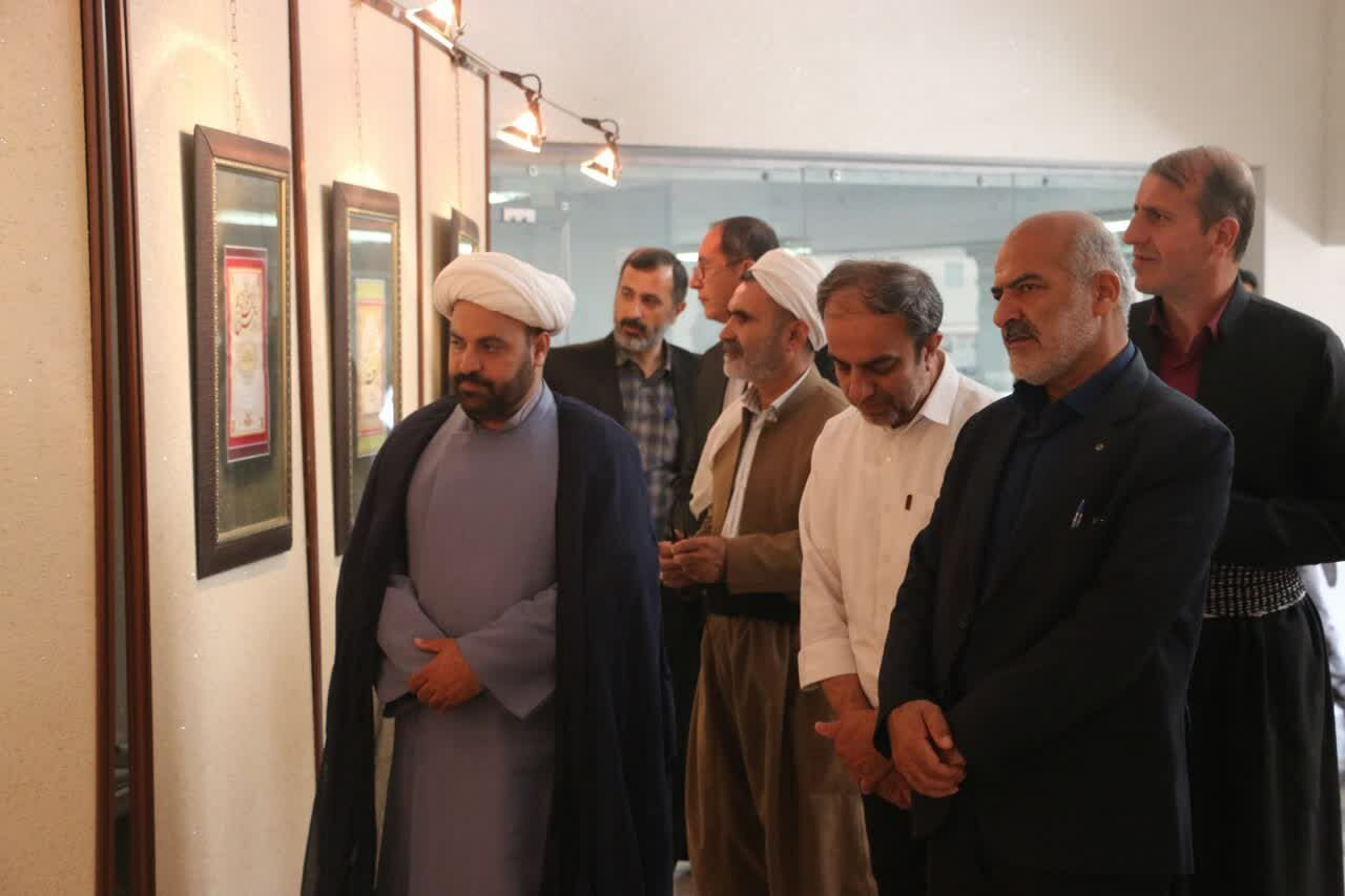 نمایشگاه خوشنویسی قرآنی در کامیاران برپا شد