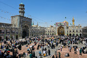 حرم امام رضا(ع) در روز زیارتی