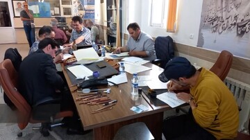 آزمون فوق ممتاز انجمن خوشنویسان ایران در مراغه