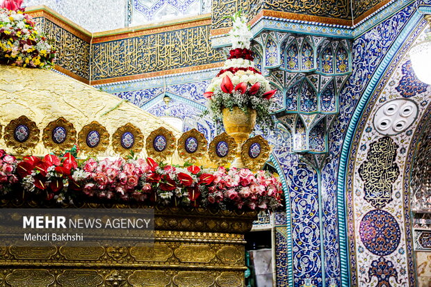 حال و هوای حرم اخت الرضا(ع) در شب میلاد امام هشتم