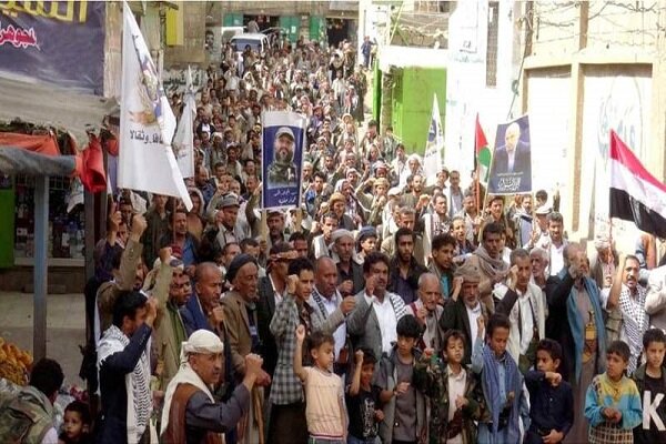 اليمن.. مسيرات في صعدة تضامنا مع فلسطين