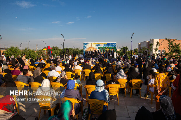 برگزاری آیین سنتی «پنجاه به در» و جشن بزرگ امام رضایی ها در قزوین
