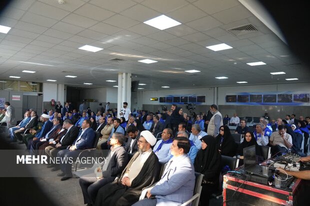 آئین برقراری نخستین پرواز مستقیم حج از فرودگاه خرم‌آباد