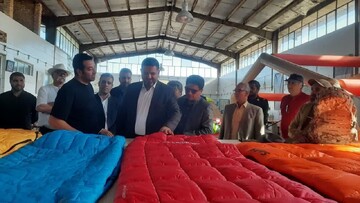 افتتاح واحد تولیدی چادر و تجهیزات ایزوله در شهرستان کلات