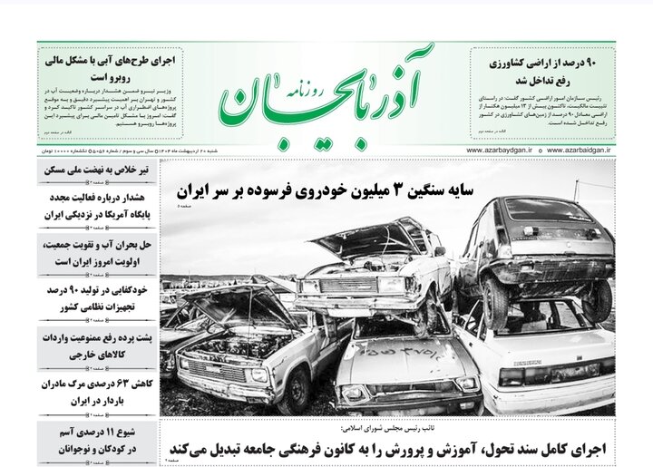 روزنامه های آذربایجان‌شرقی