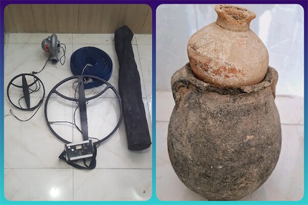 اشیاء عتیقه ای با قدمت ۵ هزار ساله در داراب فارس کشف شد