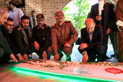 تصاویری از آئین افتتاح یادمان شهید گمنام در فومن
