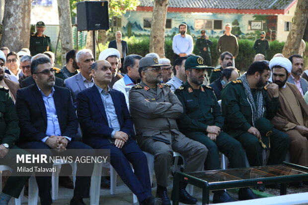 آیین افتتاح یادمان شهید گمنام فومن