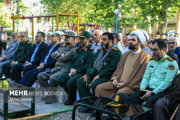 آیین افتتاح یادمان شهید گمنام فومن