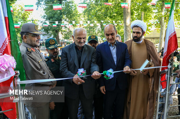 آیین افتتاح یادمان شهید گمنام فومن