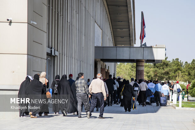 اعزام زائرين سرزمین وحی از فرودگاه اصفهان