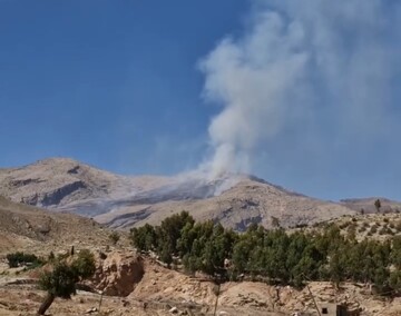 آتش به جان کوه دراک شیراز افتاد