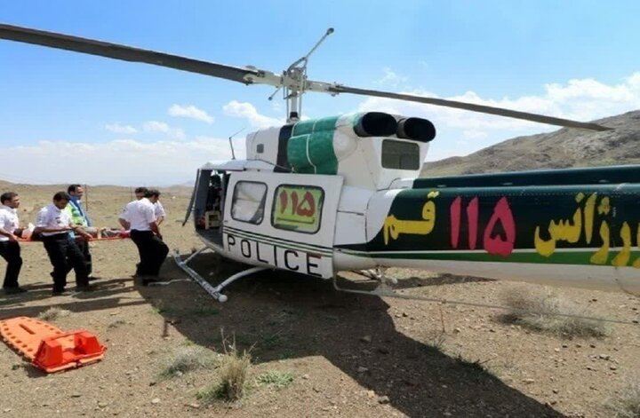 اعزام بیمار خارگی با بالگرد