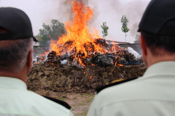 بیش از ۱۳۰۰ کیلوگرم انواع مواد مخدر در گیلان امحا شد