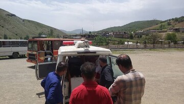 شکستگی استخوان ساق پای دانش آموز ۱۴ ساله در روستای کاولان مهاباد