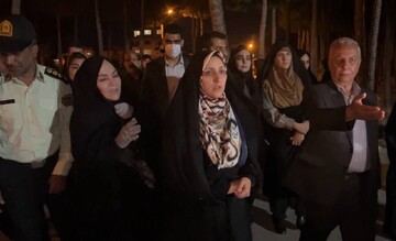بازدید شبانه معاون رئیس‌جمهور از بوستان در دست احداث بانوان هرسین