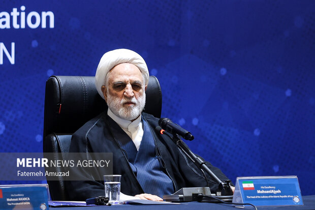 حجت الاسلام غلامحسین محسنی اژه ای در مجمع آمبودزمان های کشورهای عضو سازمان همکاری اسلامی