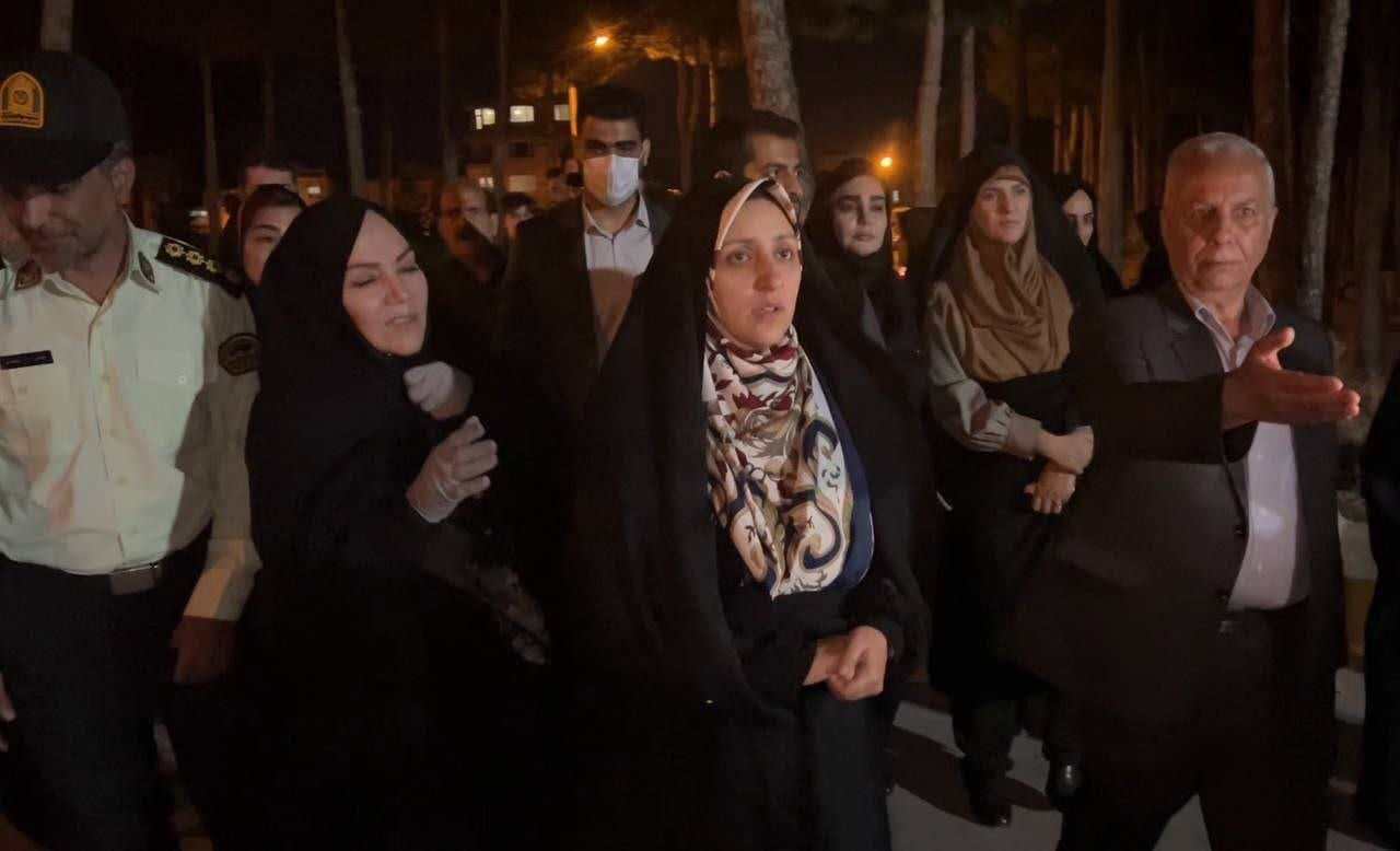 بانوان،بازديد،پروژه،هرسين،بوستان،شهرستان،معاون