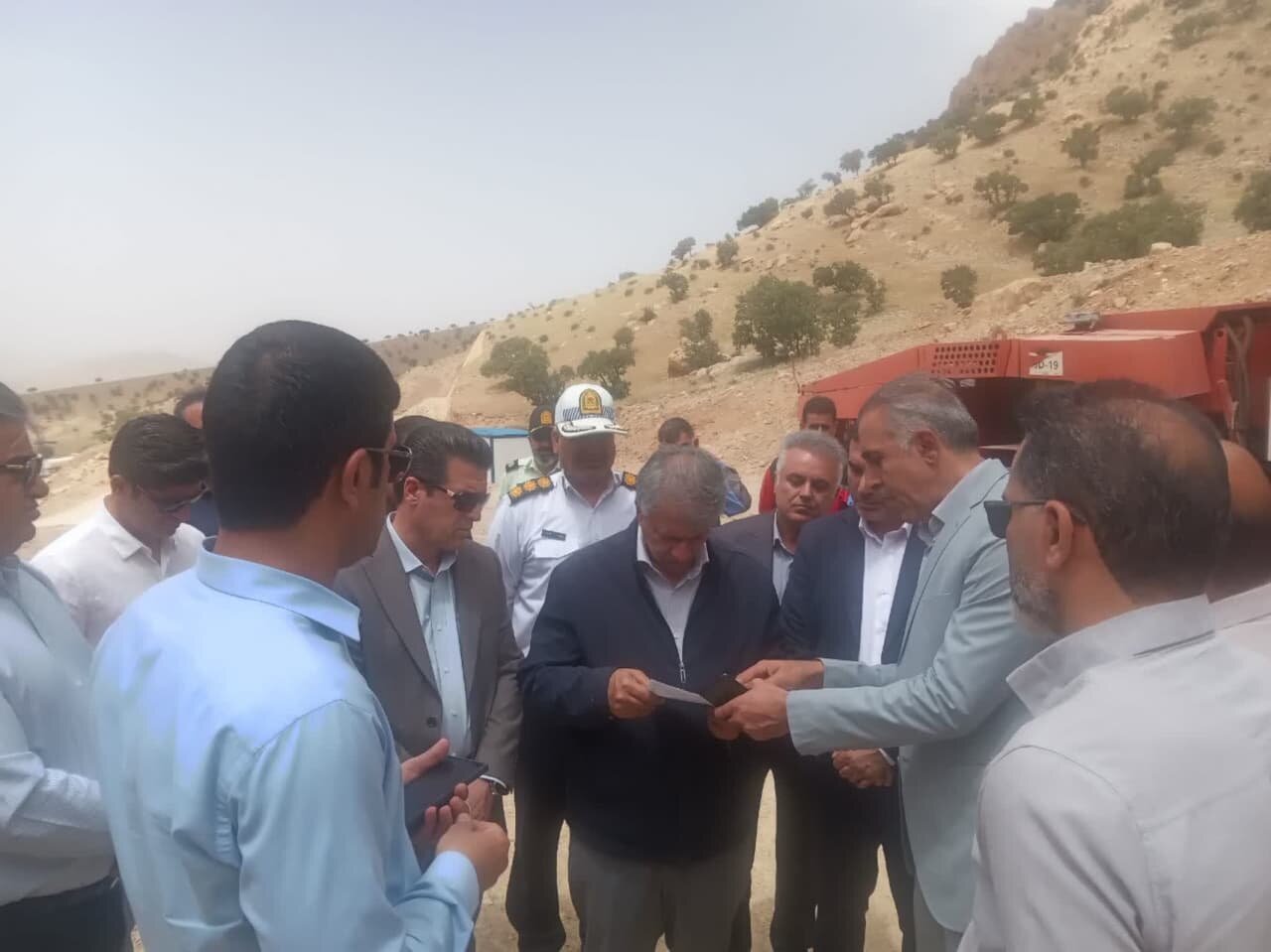 بازدید از پروژه تعریض گردنه پاطاق