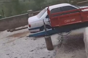 بارش برف در پنجاه و ششمین روز بهار در هشترود