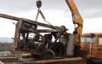 توقیف دستگاه حفاری چاه غیرمجاز در گلپایگان