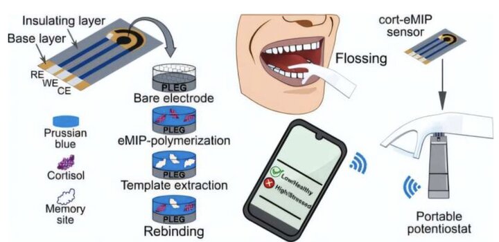 نخ دندان استرس شما را تحت نظر می گیرد