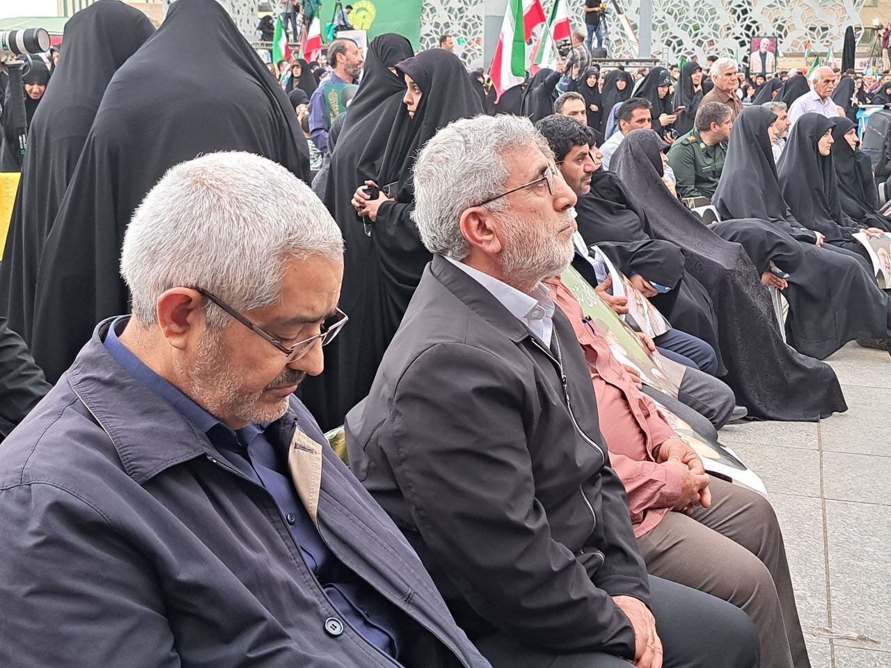 حضور سردار قاآنی در مراسم شهدای خدمت