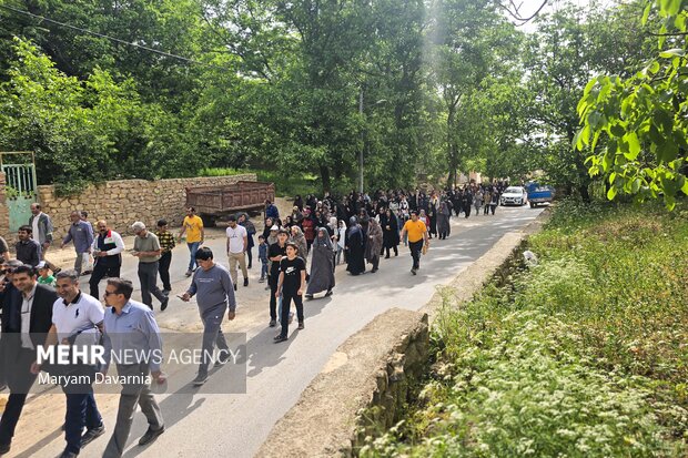همایش پیاده روی خانوادگی روستای ارکان بجنورد