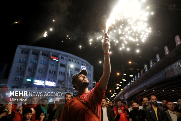 شادی خیابانی هواداران تراکتور