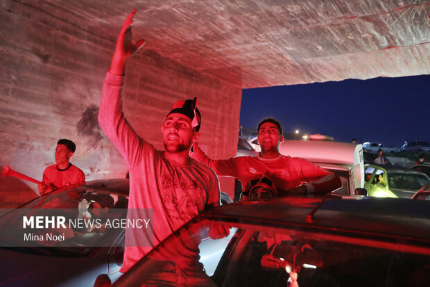شادی خیابانی هواداران تراکتور