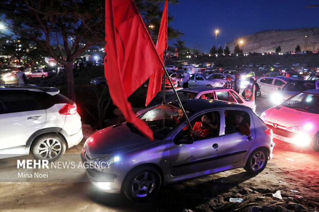 شادی خیابانی هواداران تراکتور