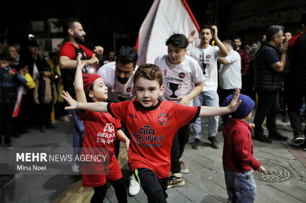 شادی خیابانی هواداران تراکتور