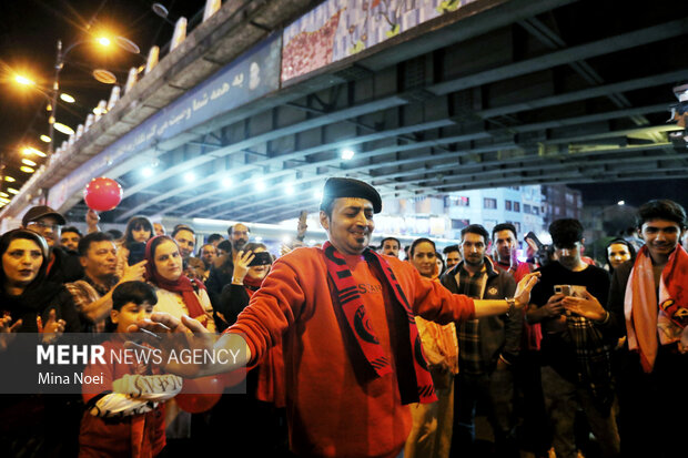 شادی خیابانی هواداران تراکتور