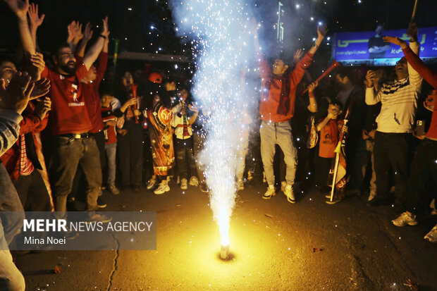 شادی خیابانی هواداران تراکتور