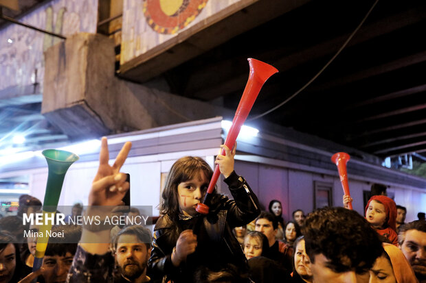 شادی خیابانی هواداران تراکتور
