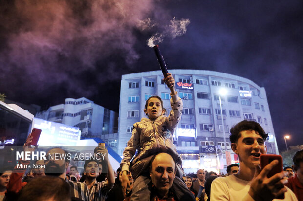 شادی خیابانی هواداران تراکتور