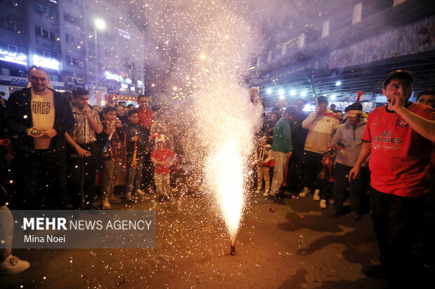 شادی خیابانی هواداران تراکتور