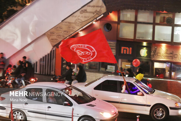 شادی خیابانی هواداران تراکتور