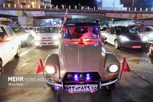 شادی خیابانی هواداران تراکتور