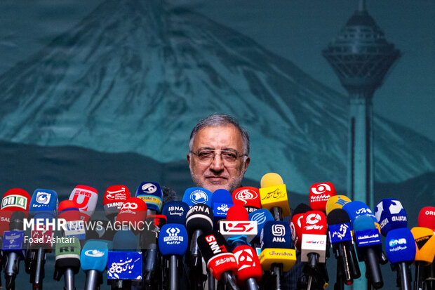 نشست خبری شهردار تهران