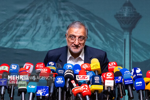 نشست خبری شهردار تهران