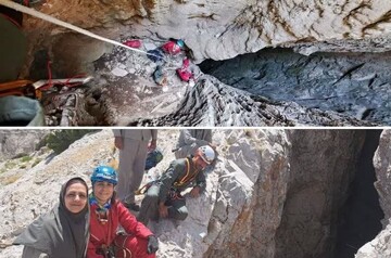 اکتشاف و ثبت یک غار جدید در پارک ملی خبر کرمان