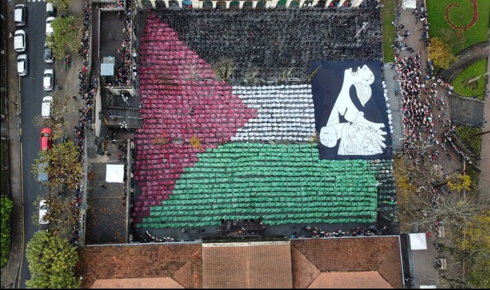 Picasso's anti-war masterpiece symbol in Pro-Gaza rallies